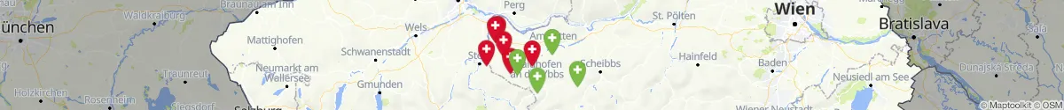 Map view for Pharmacies emergency services nearby Ennsdorf (Amstetten, Niederösterreich)